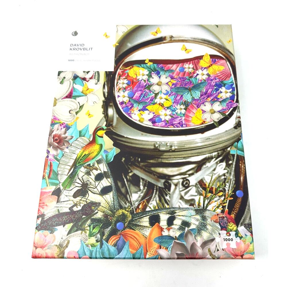 David Krovblit Puzzle Astronaut 1000pcs‎ UNVERIFIED Framable Artwork Floral Cozy